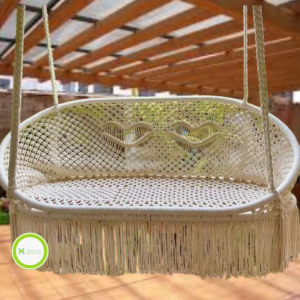 Silla doble macramé