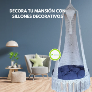 Sillón macrame redondo