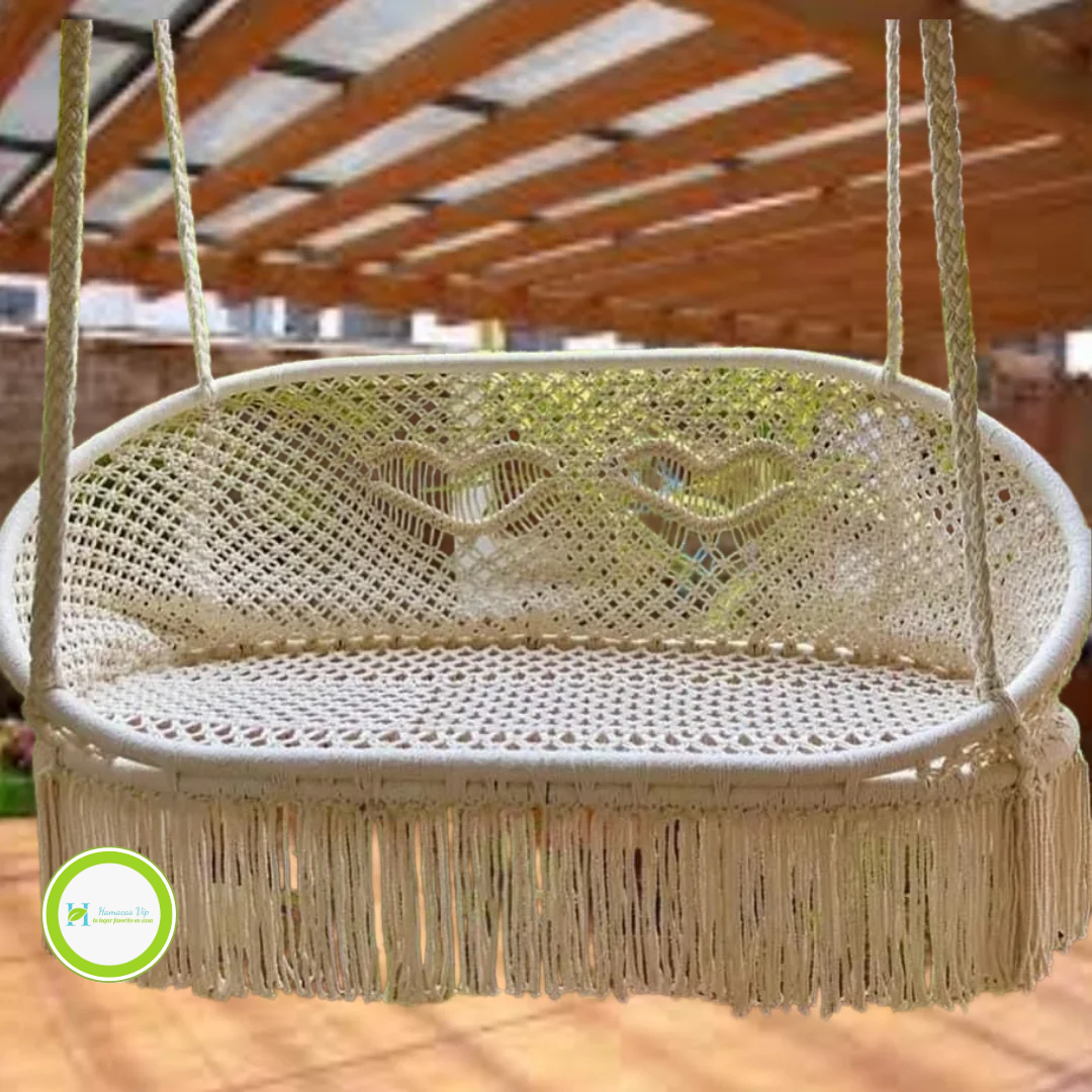 Silla doble macramé